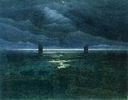 Seashore by Moonlight Caspar David Friedrich